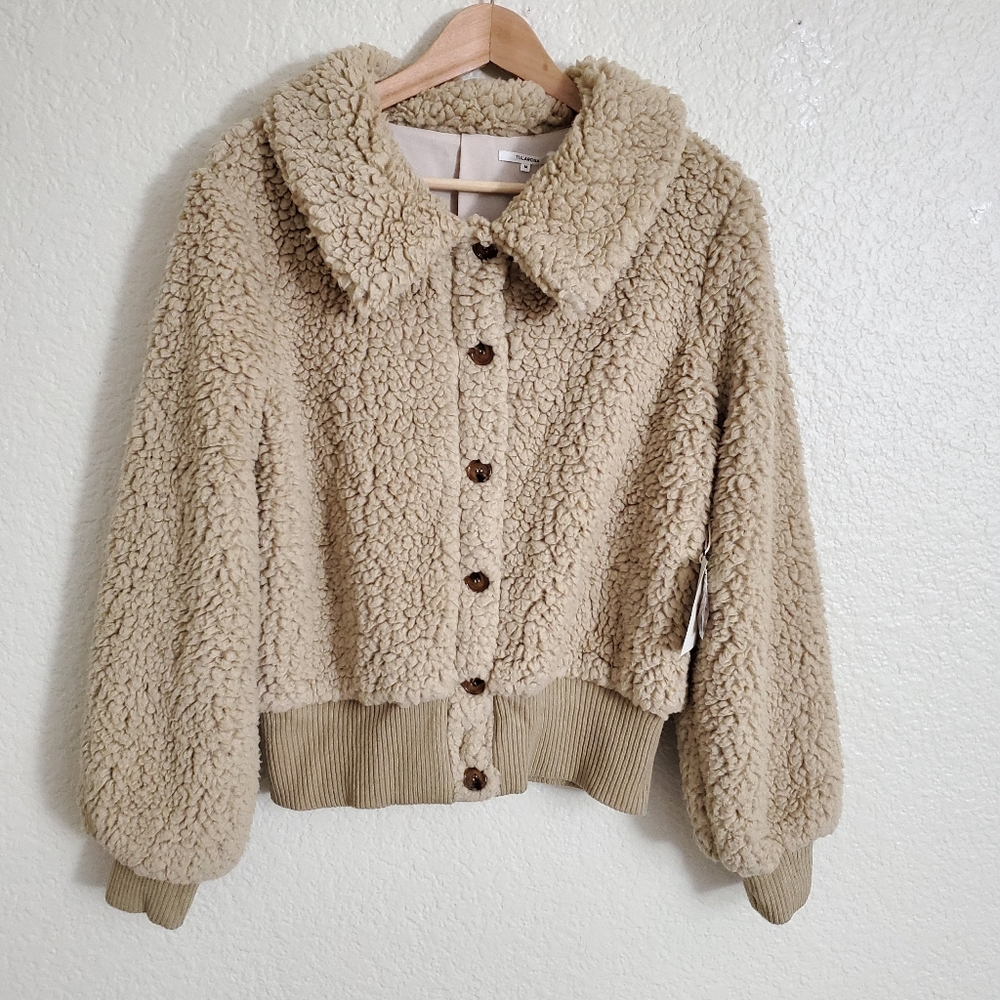 Tularosa Bradlee Faux Shearling Bomber Jacket - Picture 6 of 7